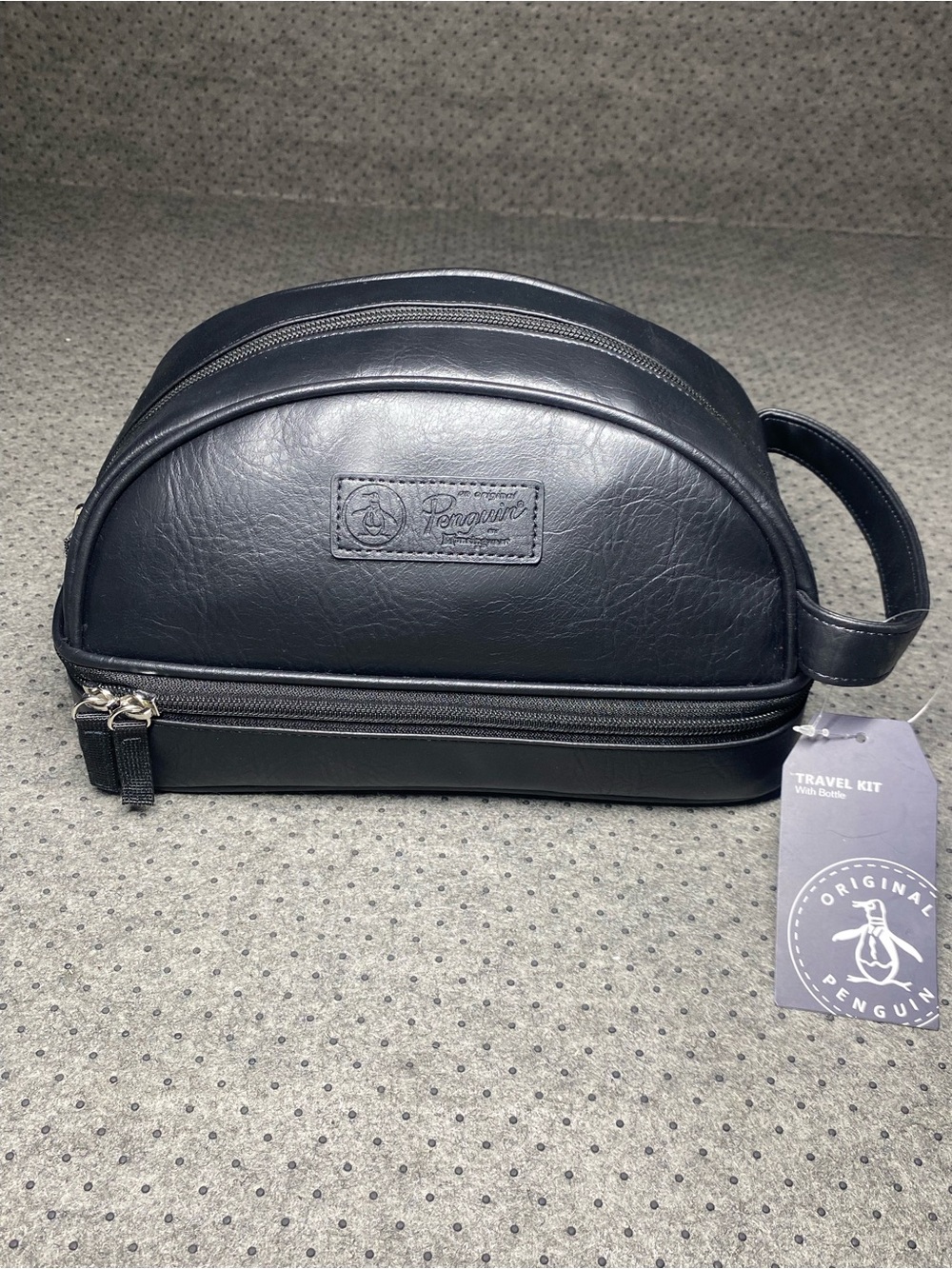 Penguin Original travel kit Bag Black with Bottle 2oz. Men’s Perfect travel NWT